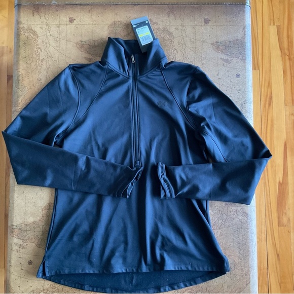Under Armour Black half-zip coldgear fitted jacket - Picture 1 of 7
